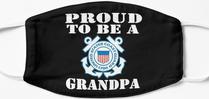Design #313 - Proud To Be A Coast Guard Grandpa